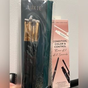 LUXIE brush set and Bdb brow kit